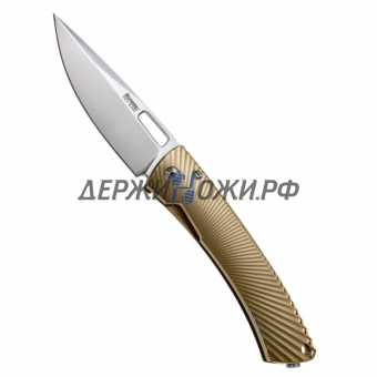 Нож TiSpine Shine Gold Lion Steel складной L/TS-1 BS